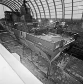 Akterstäv till Ubåten A19 i svarv maskinverkstan