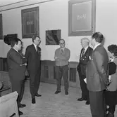 VD T. Hjort VD H. Hedman o F. Alm i hörsalen