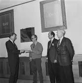 VD T. Hjort VD H. Hedman o F. Alm i hörsalen