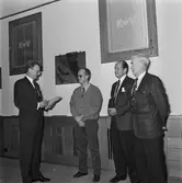 VD T. Hjort VD H. Hedman o F. Alm i hörsalen