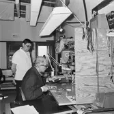 Personal på televerkst. arb. bilder