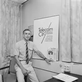 Tommy Melin med personal Tele avd.