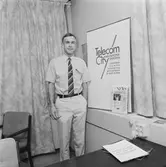 Tommy Melin med personal Tele avd.