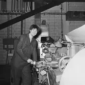 Arbetsbild från maskinverkst.