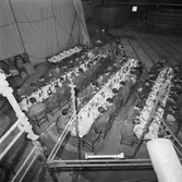 Personalen å plåt och svetsverkst. avslutningsfest