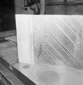 Prov med plastverktyg i 750-tons pressen