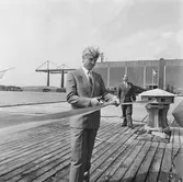 Invigning av kölhalningsbron efter rep