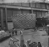 Arbete med masugn till SSAB i skrovhallen