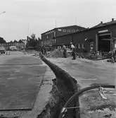 Nedläggning av El kabel vid dockorna