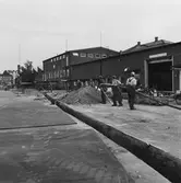 Nedläggning av El kabel vid dockorna