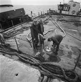 Lyft av första sektionen för transport till Verkö