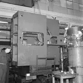 Plåtstativ för radar i maskinverkstan