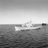 M 63 under gång till sjöss (provtur)