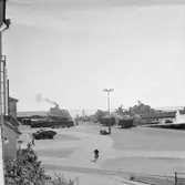 Mob. Kajen rökslinga från båtarna