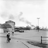 Mob. Kajen rökslinga från båtarna