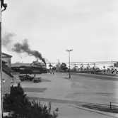 Mob. Kajen rökslinga från båtarna