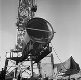 U 4 i docka 5 lyft av sektion