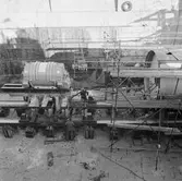 U 4 i docka 5 lyft av sektion