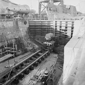 U 4 i docka 5 lyft av sektion