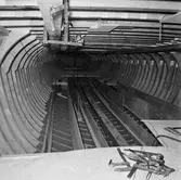 Minsvepare under byggnad i båtverkstan 