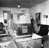 Telesekt. radiostationen Notholmen ext o int repro från färgkop.