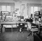 Telesekt. radiostationen Notholmen ext o int repro från färgkop.