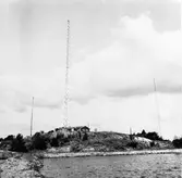 Telesekt. radiostationen Notholmen ext o int repro från färgkop.