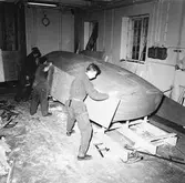 Karlskronakryssaren under byggnad repro