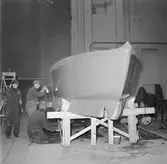 Karlskronakryssaren under byggnad