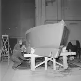 Karlskronakryssaren under byggnad