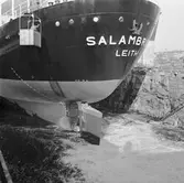 Oscarsdockan uppdockning av civil båt