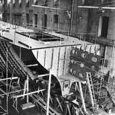 Tankbåt (nyb. 295) under byggnad