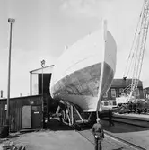 Träminsvepare utbogsering från båtskjul