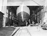 Träminsvepare utbogsering från båtskjul