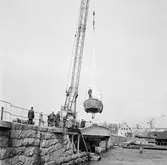 Karlskronakryssaren sjösättning och under segel ext