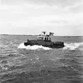 Bogserbåten passopp till sjöss