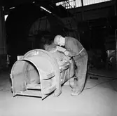 Plåt o svetsverkstan arbetsbilder