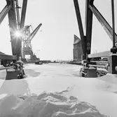 Snöstorm på varvet