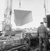 Lyft av motor från kaj till maskinrum T 126