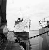 Tågfärjan Drottning Victoria vid verkstadskaj