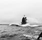 Ubåten Sjöbjörnen provtur