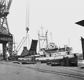 Lyft av akterstäv till M/s Stella