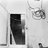 Motor ombord på segelbåten Viggen