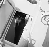 Motor ombord på segelbåten Viggen