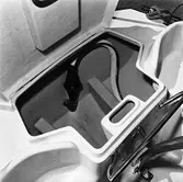 Motor ombord på segelbåten Viggen