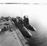 Ubåtar vid verkstadspiren