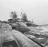 Ubåtar vid verkstadspiren