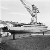 Minfartyget Älvsborg vid verkstadskajen