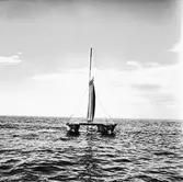 Målbåt under bogsering