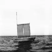 Målbåt under bogsering